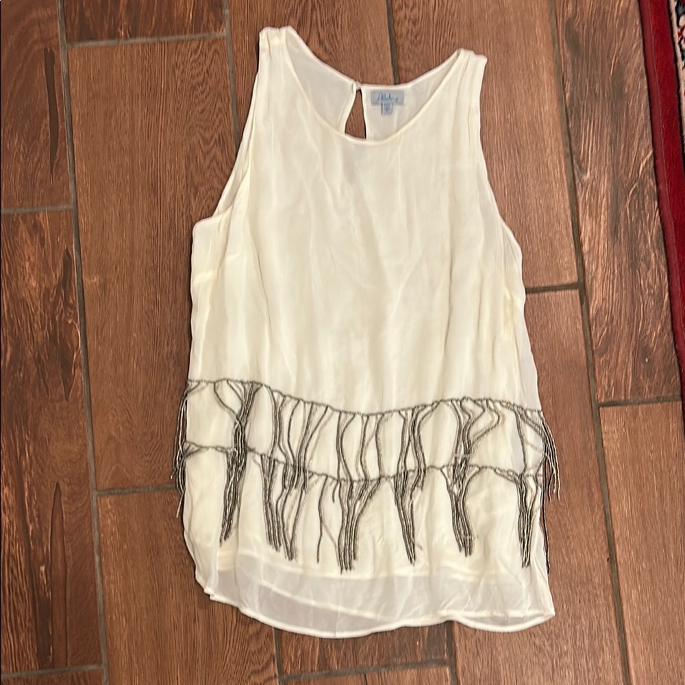 Abbeline size S cream Beaded top